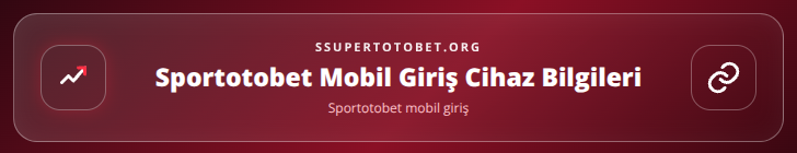 Sportotobet mobil giriş içerik görseli